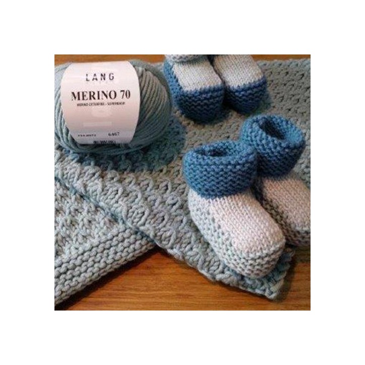 COUVERTURE POUR BEBE AU POINT D’ORME COUVERTURE POUR BEBE AU POINT D’ORME