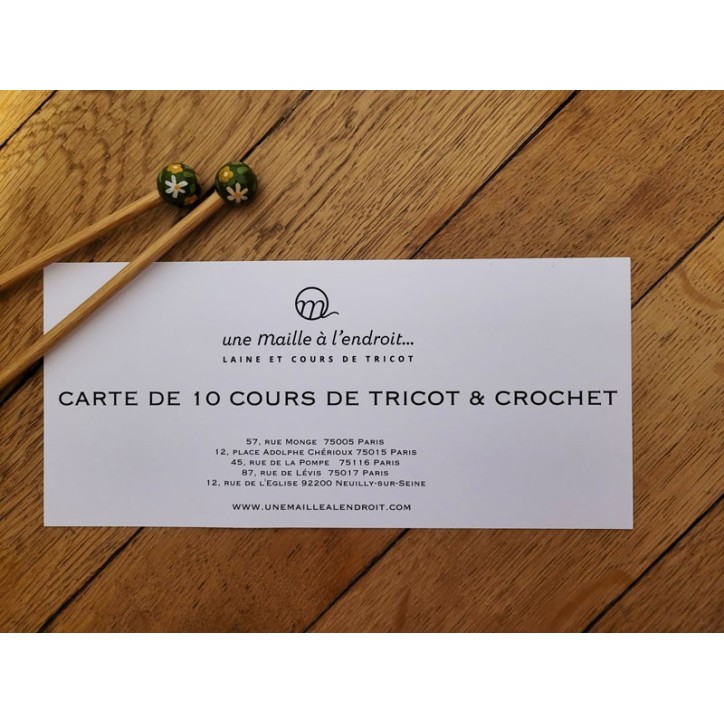 CARTE DE 10 COURS CARTE DE 10 COURS